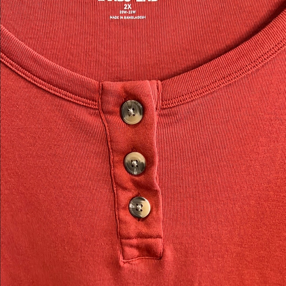 Lands' End Rust Short Sleeve Tee size 2X - Picture 4 of 5